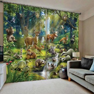 kids jungle curtains