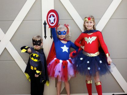 girls' superhero costumes