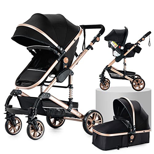 Seebaby Fold Twins Baby Stroller Double Pram Two Seat Can Stand/Sit Fit Newborns Baby And