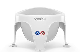 Angelcare - Baby Bath Seat - Soft touch support - Water level indicator - Fixation by suction cups - Grey