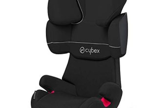 CYBEX Silver Solution X-Fix Child's Car Seat, For Cars with and without ISOFIX, Group 2/3 (15-36 kg), From approx. 3 to approx. 12 years, Pure Black