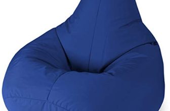 Beautiful Beanbags Highback Beanbag for Kids Indoor or Outdoor Bean Bag for Children - Water Resistant - Kids Lounge Chair - Home or Garden Bean Bags 35 Inches - Manufactured in UK - Blue
