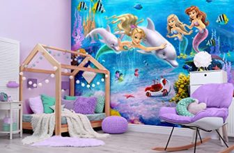 Walltastic Magical Mermaids 6 Panel Wallpaper Mural, FSC Paper, Multi, 8 feet High x 10 feet Wide, 1 Size