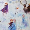 YöL Kids Disney Frozen Wallpaper Anna Elsa Olaf Snow Ice Blue Teal Sven Kristoff Full Roll